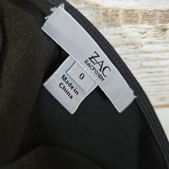 Zac Posen Black Jax Bandage Dress Size 0 Mermaid Formal Cut Out Special Occasion - Picture 16 of 16